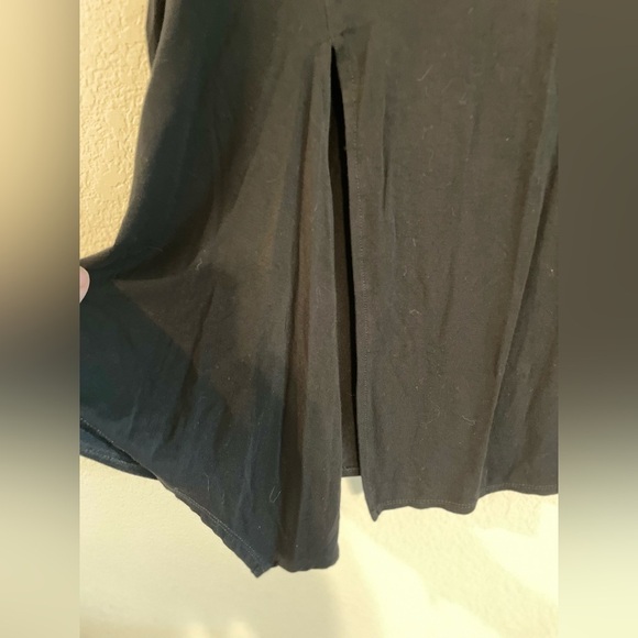 Fabletics Women Shirt 3X Black Longline Soft Jersey Side Slit Asymmetrical Hem - Picture 6 of 12